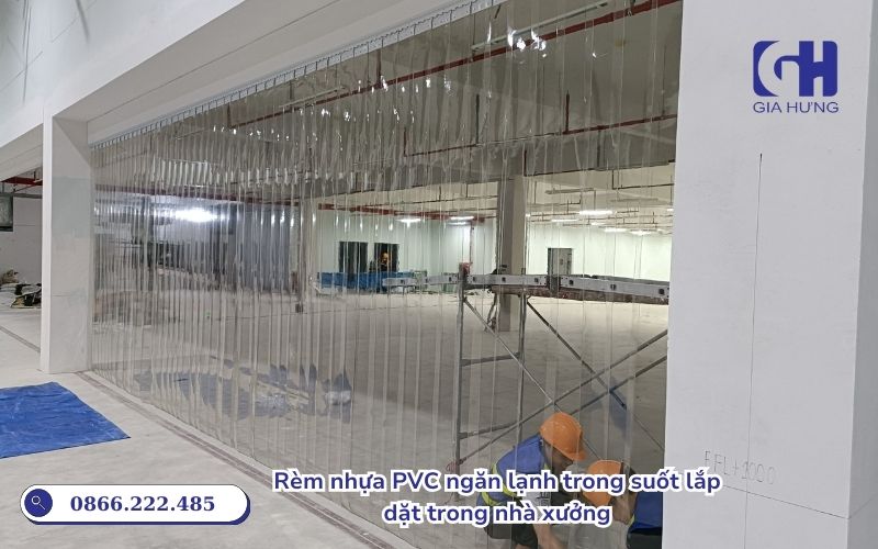 rèm nhựa PVC kho xưởng