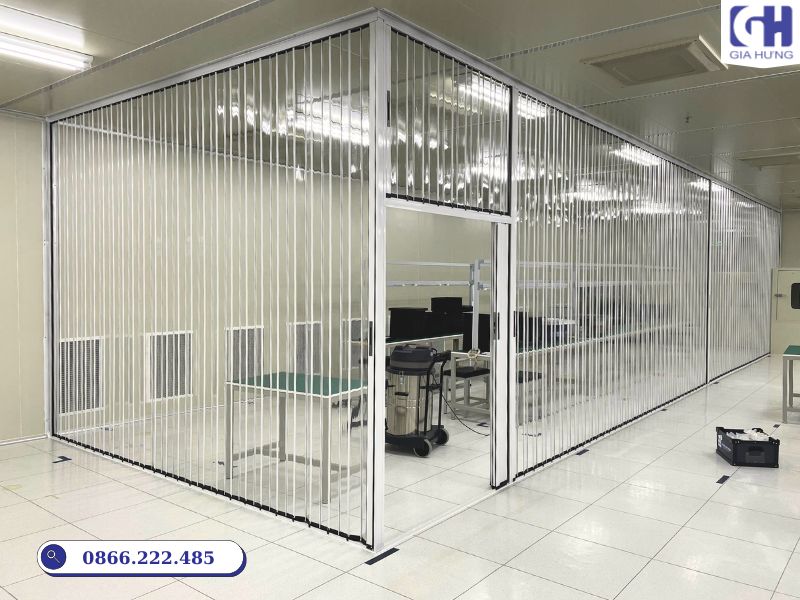 cửa xếp nhựa trong suốt