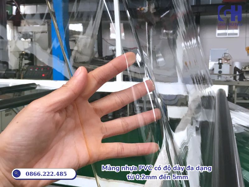 màng nhựa pvc trong suốt