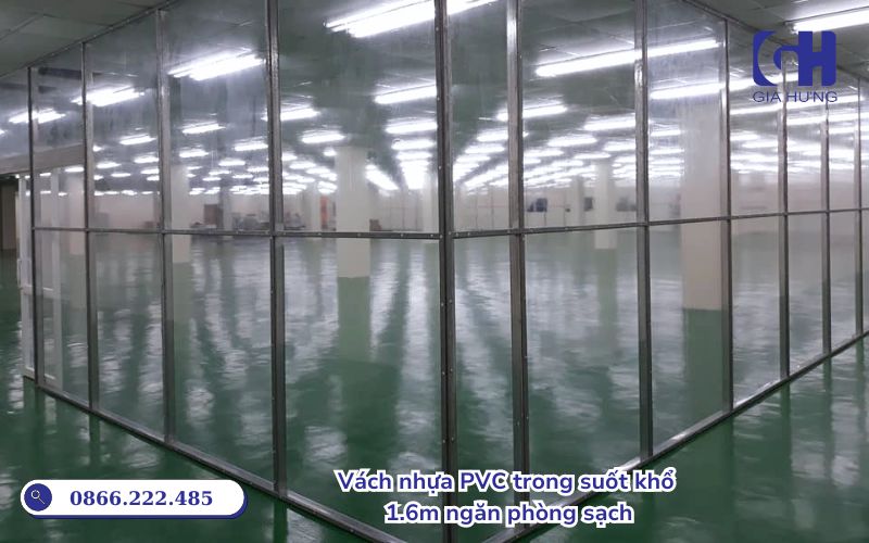 vách nhựa pvc ngăn phòng sạch