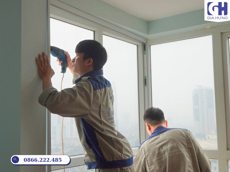 thi công cửa xếp