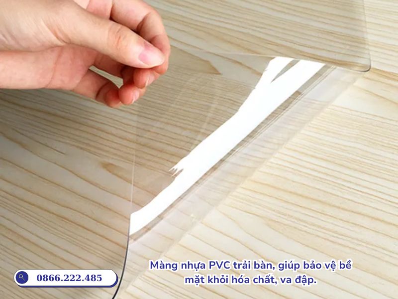 Tấm nhựa dẻo trong suốt trải bàn
